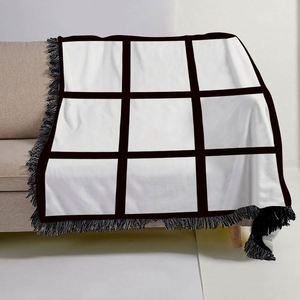 Wholesale Usa Warehouse Custom Photo Heat Press Woven 9 20 Panel Sublimation Blank <strong>Blanket</strong>
