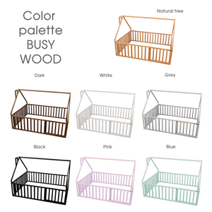 Bán buôn Montessori chăm sóc ban ngày rắn gỗ Toddler tầng Khung nôi mầm non mẫu giáo đồ nội thất chăm sóc trẻ em giường với lan can - Product Image 4