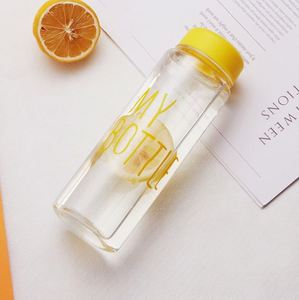 BPA Free Transparent Plastic Water Bottle, My Bottle <b>Reusable</b> Drink Bottle <b>with</b> Colorful <b>Lid</b>, for School, Gym, - Product Image 6