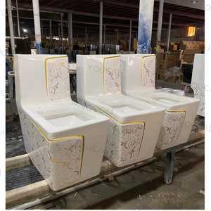 Baño dorado redondo y cuadrado de una pieza, artículos sanitarios, inodoro, inodoro, lavabo de color, gran oferta, <span class=keywords><strong>inodoros</strong></span> - Product Image 5