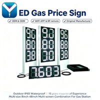 Letrero LED para Precios de Gasolina de 10 Pulgadas, IP65, Control Remoto, 2 Años de Garantía, Directo de Fábrica