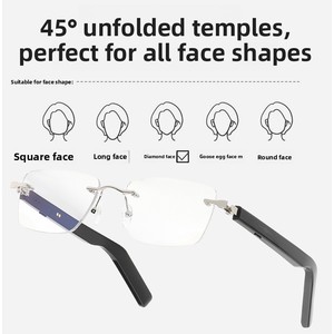 Gafas Inteligentes 2026 con Espejo Delgado Negro Deslizable Táctil, Traducción en Tiempo Real, Asistente IA para Llamadas, Magnéticas - Product Image 3