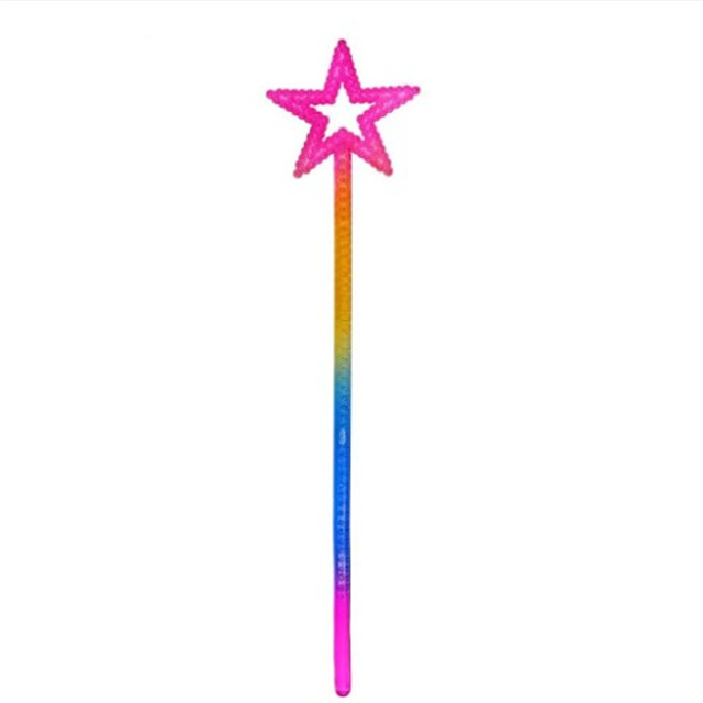Goldener Zauberstab Mit Glitzerstern – Fee Engel Cosplay Requisite, Für Bühne & Kostümparty