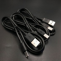 Kabel USB 2.0 a Male ke Type-C Berkualitas Tinggi 1m dengan Pelindung Kepang dan Pengisian Cepat 3A untuk Ponsel & Komputer