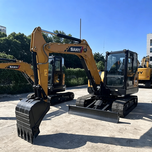Excavatrice hydraulique compacte SANY SY55U de 5,8 tonnes, excavatrice sur chenilles pour la construction - Product Image 1