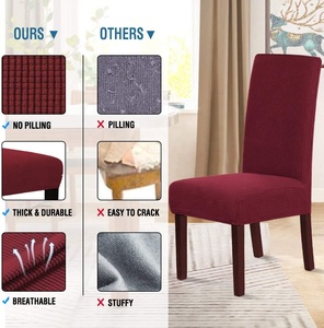 Funda Elástica para Silla Económica y Popular, Apta para Uso Doméstico en el Comedor, Tela <span class=keywords><strong>de</strong></span> Poliéster y Elastano - Product Image 2