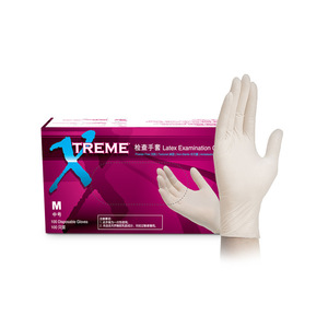 ถุงมือยางลาเท็กซ์ Ammex สีขาวขุ่น แบบเต็มนิ้ว ไม่ผ่านการฆ่าเชื้อ สำหรับงานเสริมสวย ทำผม ตรวจทางทันตกรรม แบบใช้แล้วทิ้ง - Product Image 2