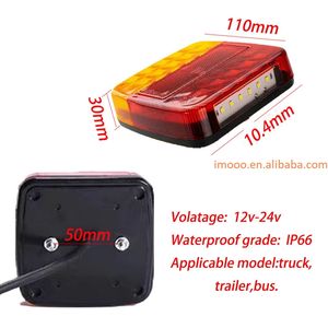 Feux arrière <span class=keywords><strong>de</strong></span> remorquage à LED au prix d'usine, feux <span class=keywords><strong>de</strong></span> <span class=keywords><strong>remorque</strong></span> 12V à 24V, lampe <span class=keywords><strong>de</strong></span> <span class=keywords><strong>plaque</strong></span> d'immatriculation, réflecteur étanche IP66, feux <span class=keywords><strong>de</strong></span> signalisation - Product Image 4