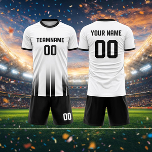 Conjunto de Uniforme de Fútbol Personalizado para Hombre, Sublimado Completo, Poliéster, Nombre y Número del Equipo Personalizados, Camiseta y Pantalones Cortos de Fútbol, Ropa Deportiva para Adultos - Product Image 6