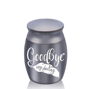Urna <span class=keywords><strong>de</strong></span> cremación para cenizas humanas Mini urnas conmemorativas para perros Gatos Recuerdo funerario Recuerda tu amor perdido-Adiós My Darling - Product Image 5
