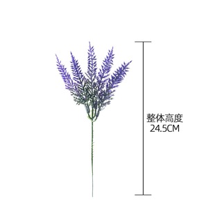 Flor de lavanda artificial CallaFloral, rama individual, color púrpura, plástico, alta simulación, planta decorativa para decoración del hogar. - Product Image 4
