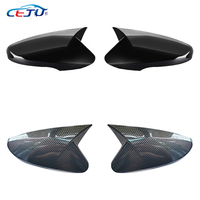 Noir brillant ABS Carbone Look M Style Voiture Côté Porte Rétroviseur Couvre Capuchons pour Hyundai I35 Elantra Avante MD UD JK 2011-2015