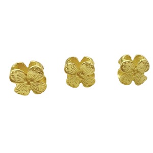 Alloy <b>Flower</b> Beads Sand Gold Hollow Four Leaf Clover Spacer For <b>Bracelet</b> Making DIY Jewelry Accessories - Product Image 5
