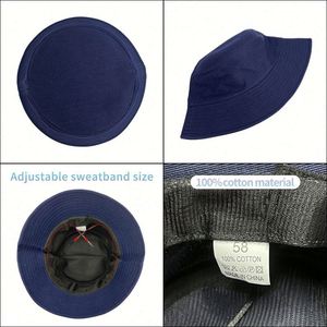 Gorras de Pescador Blancas de Algodón al por Mayor para Hombre, Gorras de Pescador Rosas con Logotipo Bordado para Mujer, Gorra de Pescador Personalizada para Adultos - Product Image 3