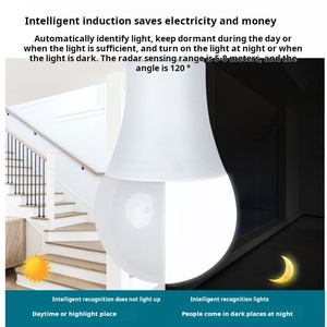 Ampoules intelligentes E27 B22 Edison Détecteur <span class=keywords><strong>de</strong></span> <span class=keywords><strong>mouvement</strong></span> radar à micro-ondes Ampoules <span class=keywords><strong>LED</strong></span> à usage domestique avec alimentation CA - Product Image 3