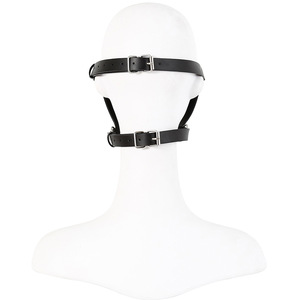 Knight Black Rivet Máscara de cuero Boquilla Headgear Role Play Props Juguetes sexuales para adultos - Product Image 3