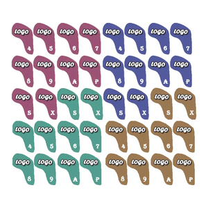 Free Sample Golf <b>Head</b> <b>Cover</b> Irons Embroidery/Printing Logo Leather Golf <b>Head</b> <b>Cover</b> Golf Iron Headcover - Product Image 1