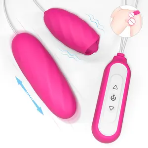S-HANDE mainan seks untuk wanita vibrator puting bergetar lidah stimulator klitoris getar peluru mini loveegg