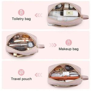 Fashion Luxury Travel Makeup <b>Pouch</b> Portable Soft Peach Velvet Cosmetic Bag With Handle - Product Image 3