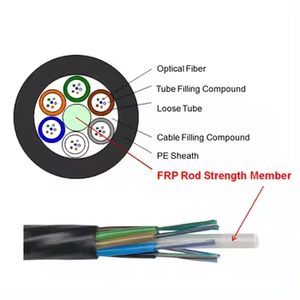 Núcleo de Refuerzo de Cable de Fibra Óptica GFRP de 2mm, 2.5mm, 3mm, Elemento de Resistencia FRP - Product Image 4