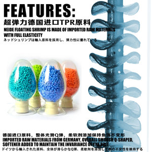 เหยื่อตกปลาเบสแบบนิ่ม TPR ขนาด 6 ซม. 8 ซม. ของแท้จากโรงงาน ผลิตจากพลาสติกนิ่ม ลอยน้ำได้ - Product Image 3