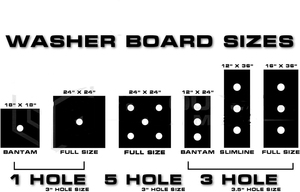 Rondelles à 3 trous personnalisées 16x36 Full Size Premium Planches <span class=keywords><strong>de</strong></span> jeu 8 VVashers par Get Outside Games - Product Image 5