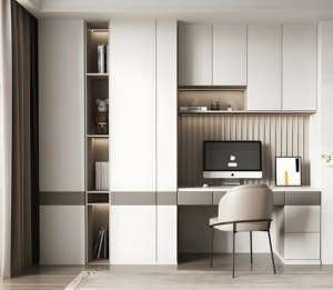 Modern New Office <b>Bookshelf</b> with <b>Glass</b> Door Living Room Wooden Bookcase Wall Storage Cabinet Design Manufacture - Product Image 1