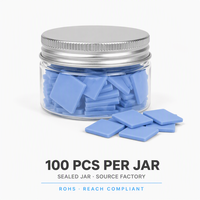 100 coussinets thermiques 10x10x1.5mm, refroidissement rapide, non conducteurs, pour CPU GPU