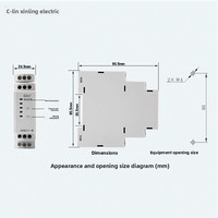 Relais de protection contre l'inéquilibre triphasé C-lin HHD11-B, détection de séquence de phase, AC 380V