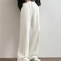 Pantalon en jean ample pour homme, coupe droite, bleu clair délavé, style baggy, personnalisable OEM