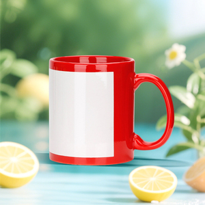 Mugs à sublimation vierges 11oz en céramique, tasses à café avec poignée 6 couleurs, pour impression par transfert thermique, cadeaux promotionnels DIY - Product Image 3