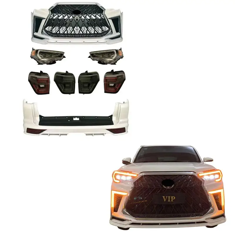 KLT bemper mobil modifikasi, bemper mobil depan belakang, modifikasi mobil Toyota 4 runner, bemper lampu, Body Kit