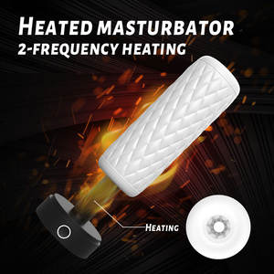 Nuevo Vibrador de 2 Frecuencias con Calefacción TPE para Hombres, Masturbador Automático Masculino - Product Image 4