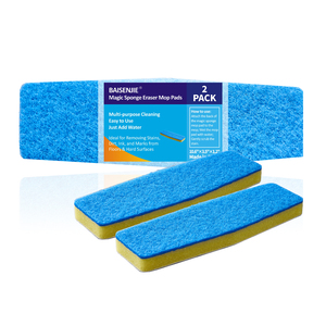 Tampons de nettoyage en éponge mélamine Nano Magic Eraser remplaçables pour sols durs, carrelages, marbre et baignoires - Product Image 2