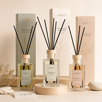Diffuseur de parfum personnalisé AIKUN, étiquette privée, ensemble de diffuseurs en verre rond minimaliste pour la maison, l'hôtel, le spa, le bureau, cadeau, décoration