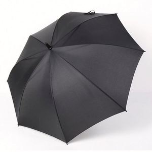 Long-handled Folding Golf <b>Umbrella</b> Curved Handle Semi-<b>automatic</b> Open Straight Shaft Business Gift Customizable logo Promotional - Product Image 3