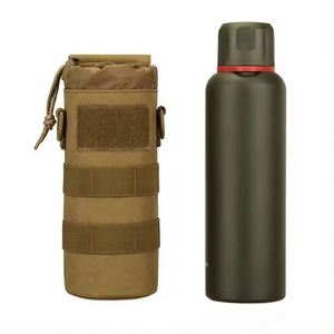 Free Sample Custom Wholesale Durable <b>Folded</b> Tactical Water Bottle Holder <b>Bag</b> Outdoor Travel Unisex Kettle Pouches For Camping - Product Image 3