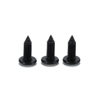 Vis autotaraudeuse en acier inoxydable à tête plate, zinguée noire, filetage grossier ISO métrique/pouces M4*12mm, marque Jinhe, fabriquée en Chine