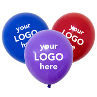 Ballon publicitaire personnalisé de 12 pouces, gonflable, 1 couleur, impression sur 1 face, ballon en latex avec logo DIY