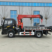 La Chine fournisseur 5 tonnes 10 tonnes de haute qualité grue camionnée cantilever rotatif hydraulique Cargo camion grue pour la construction