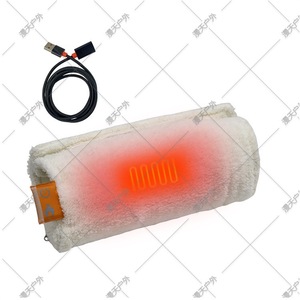 Gants chauffants 2-en-1 en velours blanc rechargeables pour le camping en plein air, chaleur pour adultes unisexe - Product Image 1