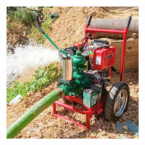 Handcart Type Diesel Water Pump Mobile Agricultural <b>Irrigation</b> <b>Sprinkler</b> Pump - Product Image 5