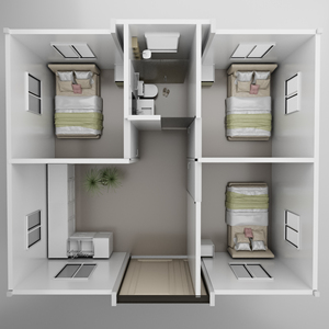 Tamaño personalizado portátil desmontable Flat-pack prefabricado Moderno apartamento edificio trabajo vida contenedor <span class=keywords><strong>casa</strong></span> - Product Image 6