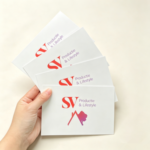 Cartes de remerciement personnalisées, format épais 400 g/m², finition mate blanche, design sur mesure pour l'emballage de la marque - Product Image 3