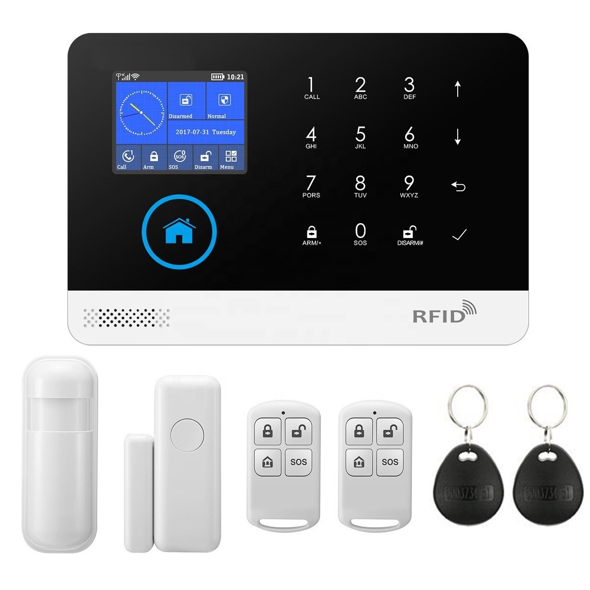 Factory Selling Directly Tuya Smart Home Alarm Kit Wifi GSM Home House Intrusion Alarm System With App Control PST-WG103-4G · image 1