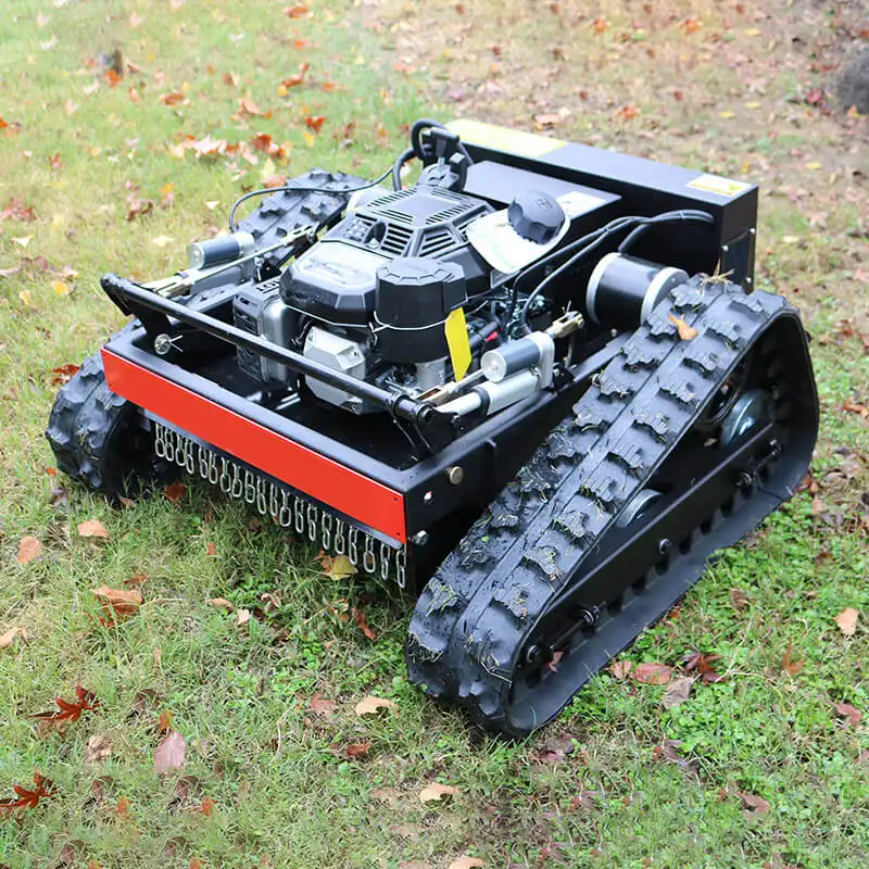 Multifunction CE EPA Approved All Terrain RC Grass Cutter Agriculture Rubber Tracks Remote Control Robot Lawn Mower