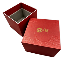 Boîte en carton dorée, emballage de luxe haut de gamme, logo imprimé sur mesure, flacon de parfum pour boîtes à montres, boîte cadeau beauté
