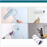 Brosse à rouleau en microfibre Premium Shenzhou SZ-226 avec manche en plastique, 1 longueur de poils personnalisable, OEM, pour peinture acrylique, latex, huile