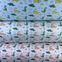 Tissu en mousseline double gaze en gros, imprimé dessin animé, 100 % coton, tissu en gaze à carreaux pour bébé