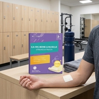 HODAF Patch transdermique au design moderne Ca+Mg pour la force osseuse et musculaire, certifié ISO, pour les jeunes utilisateurs